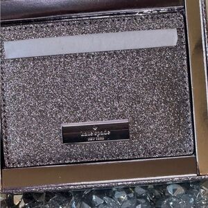 Kate Spade Limited Edition Sparkling Silver Card Holder